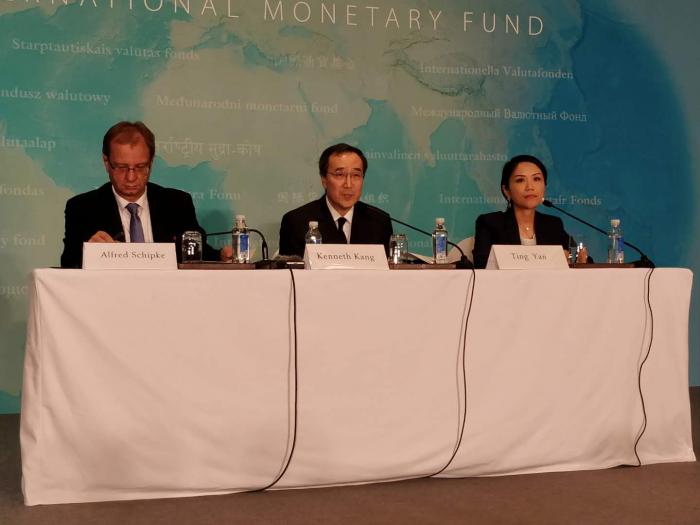 国际货币基金组织（IMF）结束了对中国的2019年第四条款磋商访问，在北京举行新闻发布会公布初步结论.jpg