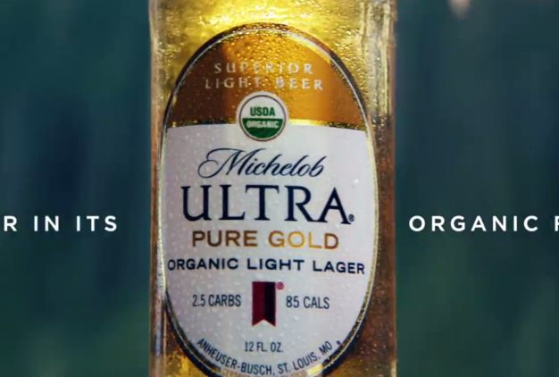 百威英博Michelob Ultra创意广告 超纯金啤酒