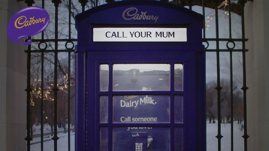 吉百利牛奶巧克力创意广告 给所爱的人打电话