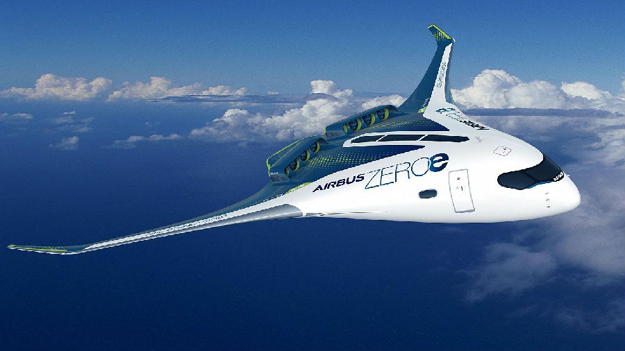 Zero-emission hydrogen-powered aircraft will be put into commercial use around 2030.jpg
