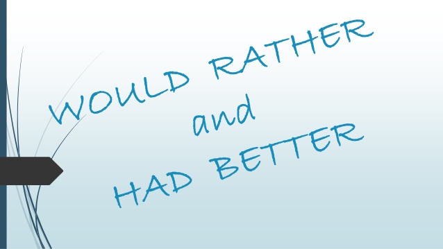 rather than、would rather、had better都什么意思