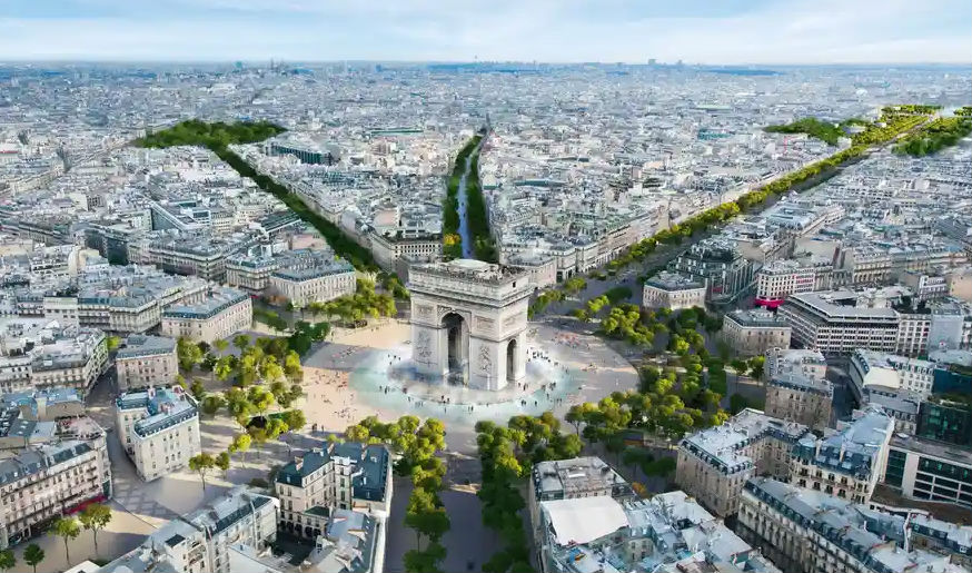 斥资2.5亿欧元 巴黎香榭丽舍大街将变身花园.jpg
