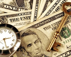 249141-Time-And-Money-a-watch-and-skeleton-key-above-US-currency-Stock-Photo_副本.jpg