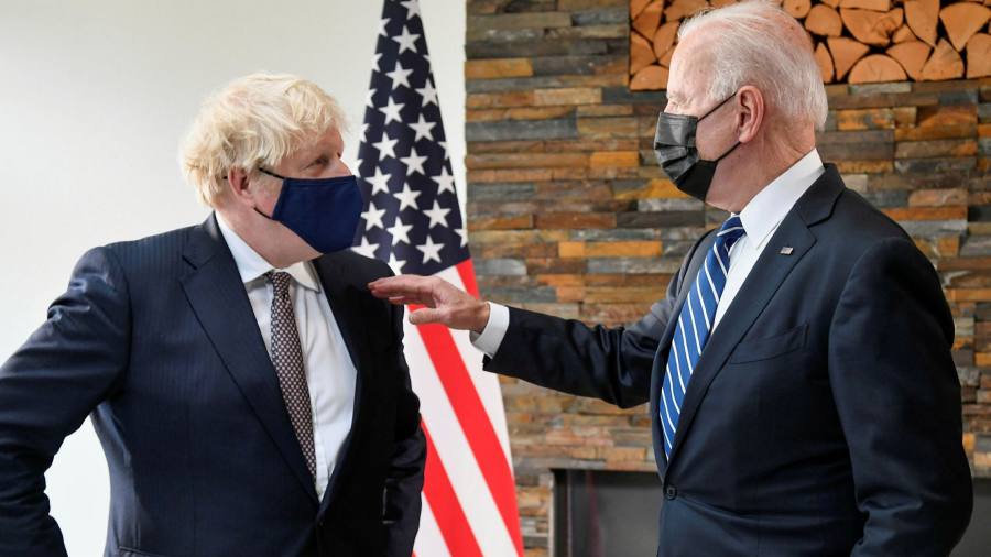 美国总统拜登与英国首相约翰逊举行首次面对面会谈.jpg
