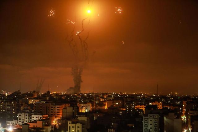 以色列拦截来自加沙地带的火箭弹.jpeg