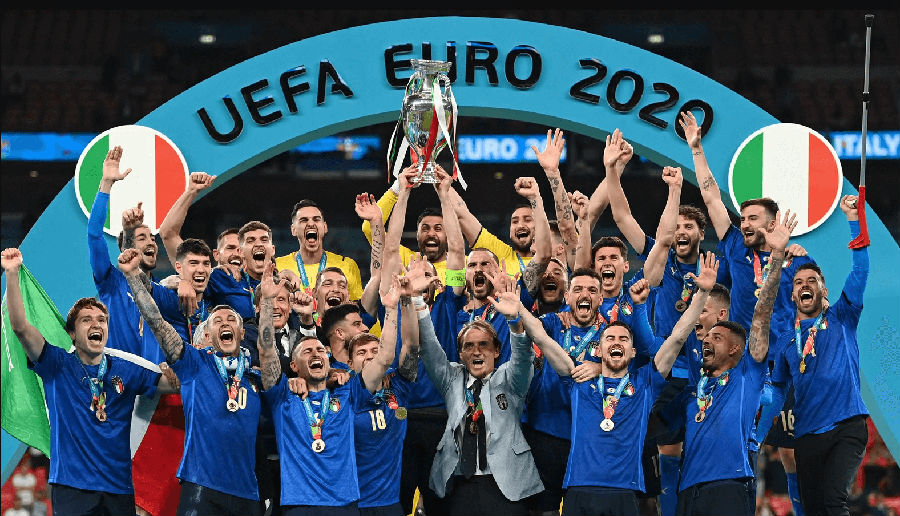 意大利点球大战击败英格兰 赢得欧洲杯冠军