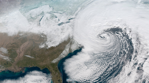 anywhere from two to six inches were forecast for the northeast