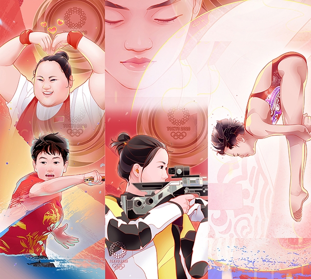 东京奥运会上,中国年轻运动员闪亮登场_2021年下半年英文报 - 可可